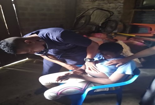 Visita del personal de salud de la E.S.E del HSA